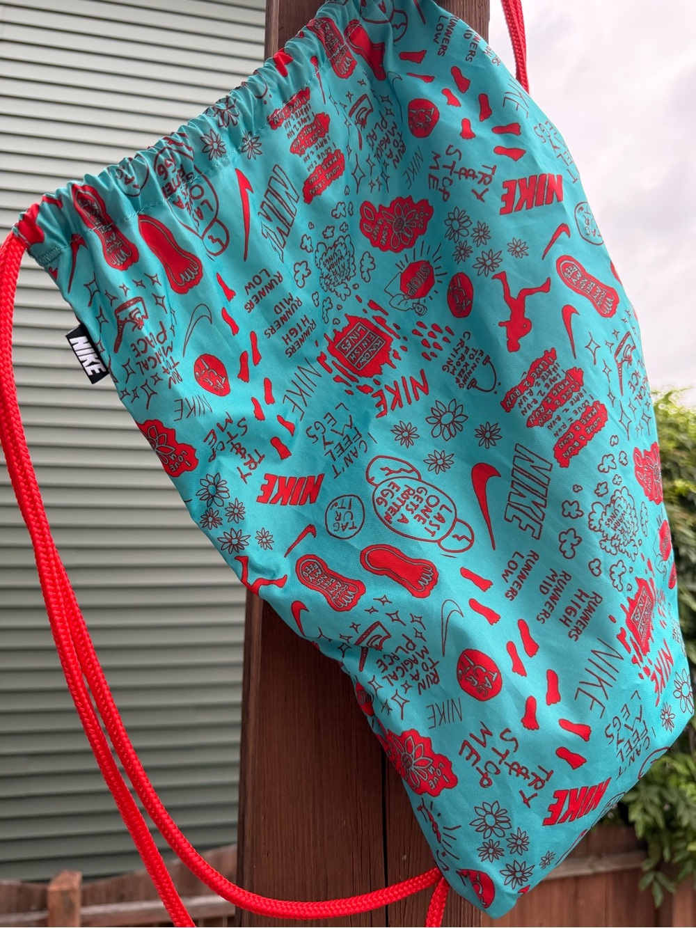 Nike Graphic Doodle Drawstring Bag